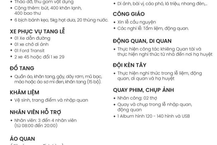 GÓI HỎA TÁNG 